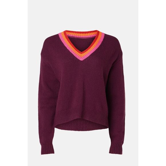 Marine Layer Slouchy V-Neck Sweater M 🟠 - Picture 3 of 8